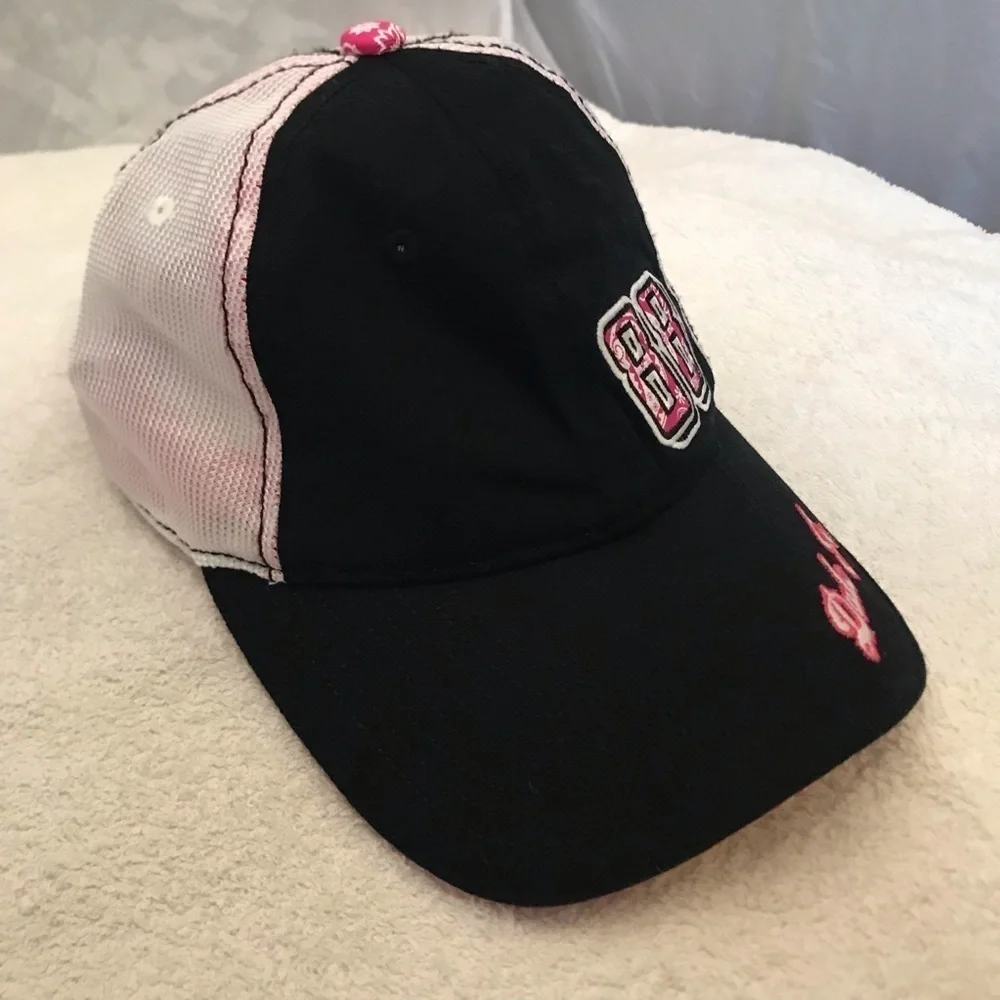Chase Authentics NASCAR 88 Dale Jr Adjustable Women's Black Pink Cap